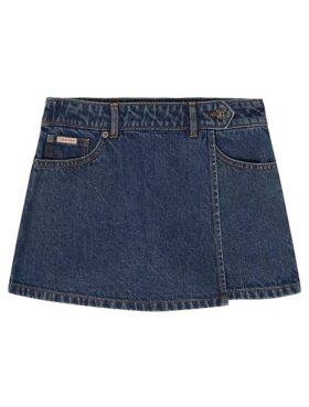 Mini gonna-pantaloncino in Denim da bambina