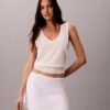 Mini gonna-pantaloncino in misto lino