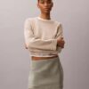 Mini gonna-pantaloncino in misto lino