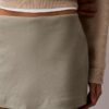 Mini gonna-pantaloncino in misto lino
