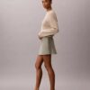 Mini gonna-pantaloncino in misto lino