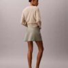Mini gonna-pantaloncino in misto lino