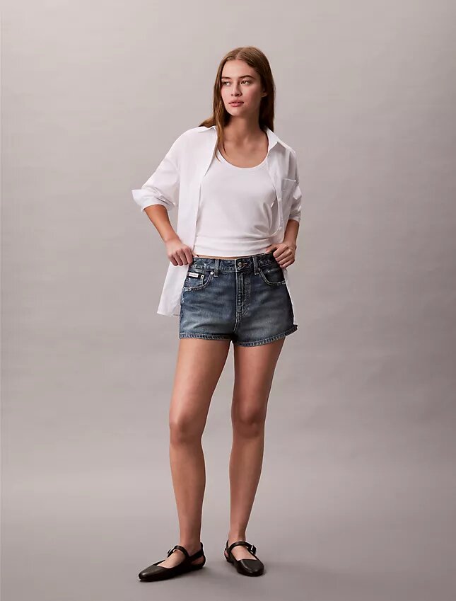Mini shorts in Denim Mini shorts in Denim