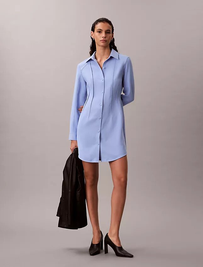 Miniabito casual in twill Miniabito casual in twill