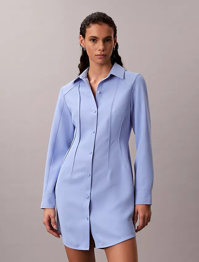Miniabito casual in twill Miniabito casual in twill