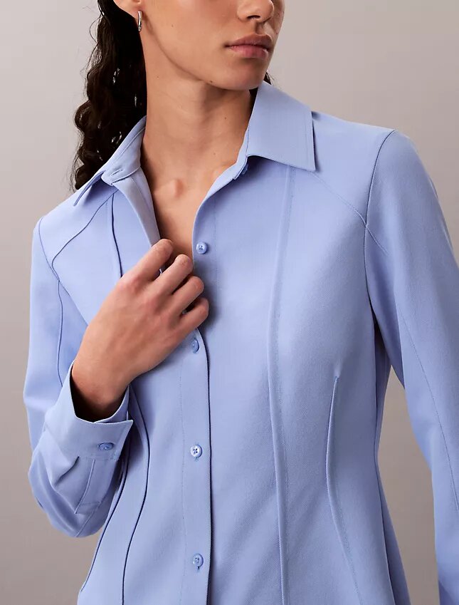 Miniabito casual in twill Miniabito casual in twill