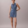 Miniabito con cuciture in Denim Miniabito con cuciture in Denim