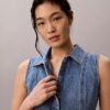 Miniabito con cuciture in Denim Miniabito con cuciture in Denim