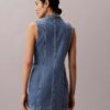 Miniabito con cuciture in Denim Miniabito con cuciture in Denim