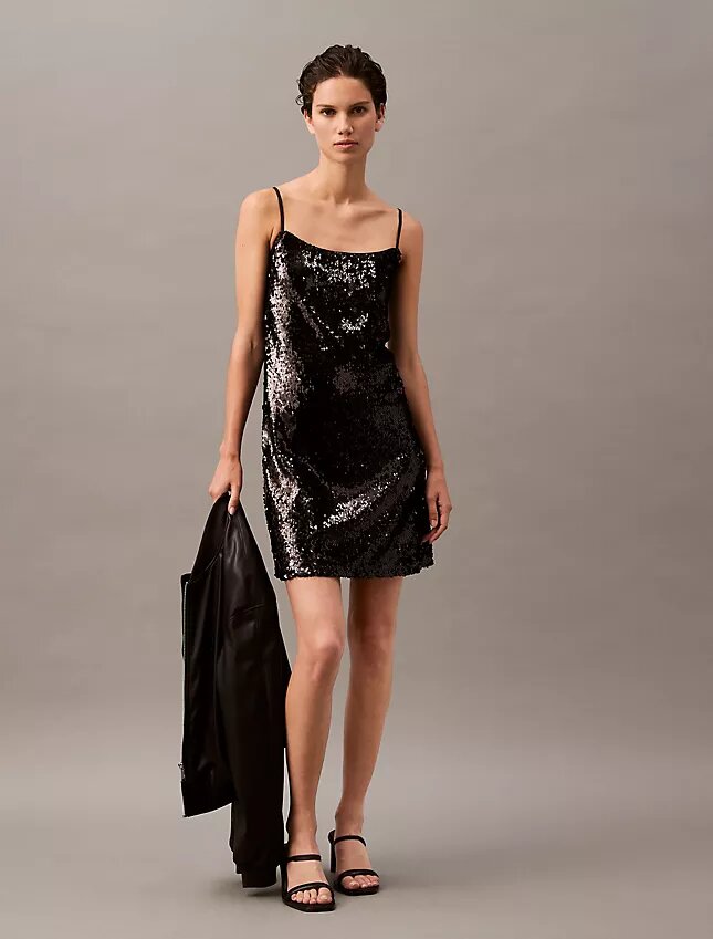 Miniabito con paillettes Miniabito con paillettes