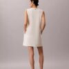Miniabito con scollo a V in interlock