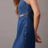 Miniabito in denim con cut-out Miniabito in denim con cut-out