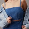 Miniabito in denim con cut-out Miniabito in denim con cut-out