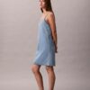Miniabito in denim con spalline