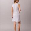 Miniabito in misto cotone con scollo a V