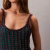 Miniabito senza maniche all’uncinetto con perline Miniabito senza maniche all’uncinetto con perline