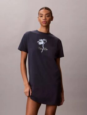 Miniabito T-shirt con stampa floreale Miniabito T-shirt con stampa floreale
