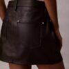 Minigonna a 5 tasche in ecopelle Minigonna a 5 tasche in ecopelle