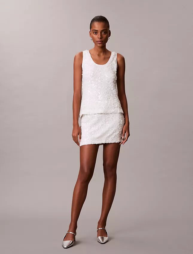 Minigonna con paillettes Minigonna con paillettes