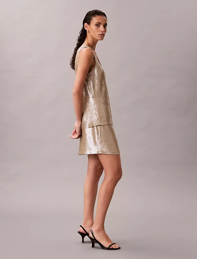 Minigonna con paillettes Minigonna con paillettes