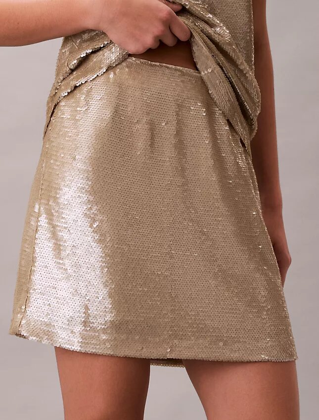 Minigonna con paillettes Minigonna con paillettes