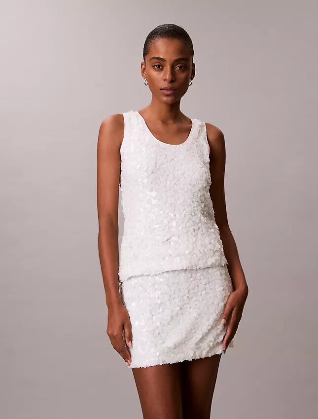 Minigonna con paillettes Minigonna con paillettes