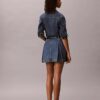 Minigonna in Denim a pieghe Minigonna in Denim a pieghe