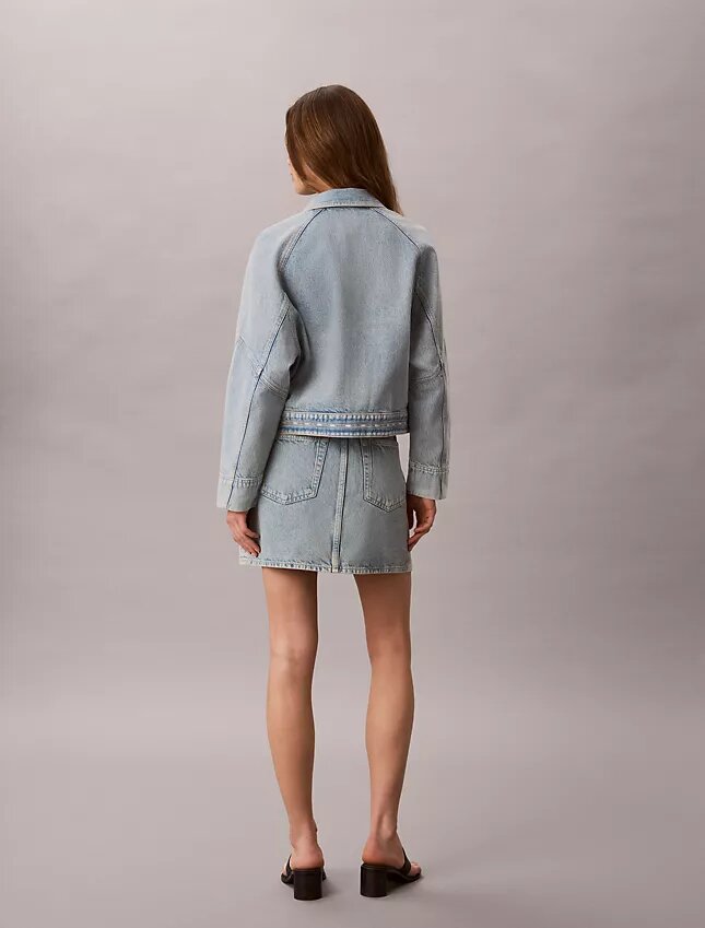 Minigonna in Denim con logo Minigonna in Denim con logo