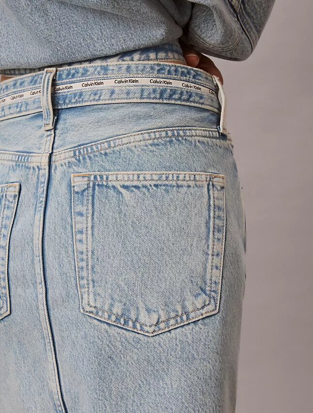 Minigonna in Denim con logo Minigonna in Denim con logo