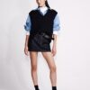 Minigonna in Denim con vita asimmetrica Minigonna in Denim con vita asimmetrica
