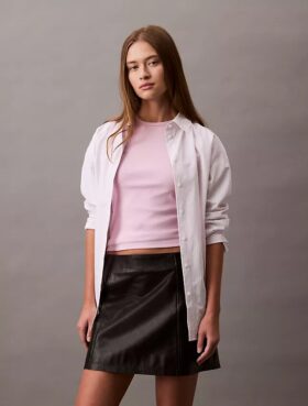 Minigonna in pelle