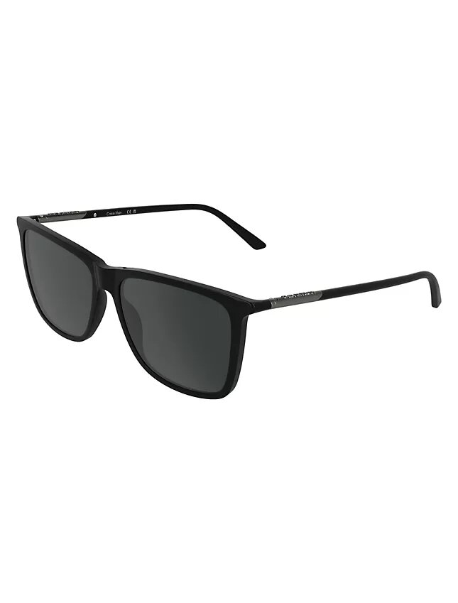 Occhiali da sole rettangolari moderni in acetato modificato Occhiali da sole rettangolari moderni in acetato modificato