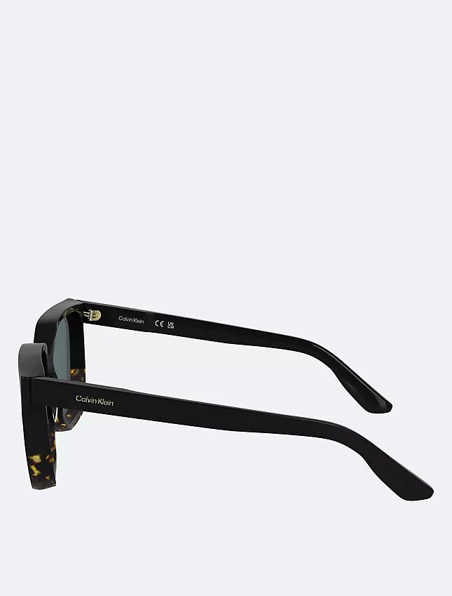Occhiali da sole rettangolari modificati in acetato Occhiali da sole rettangolari modificati in acetato