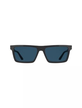 Occhiali da sole rettangolari modificati sottili in acetato