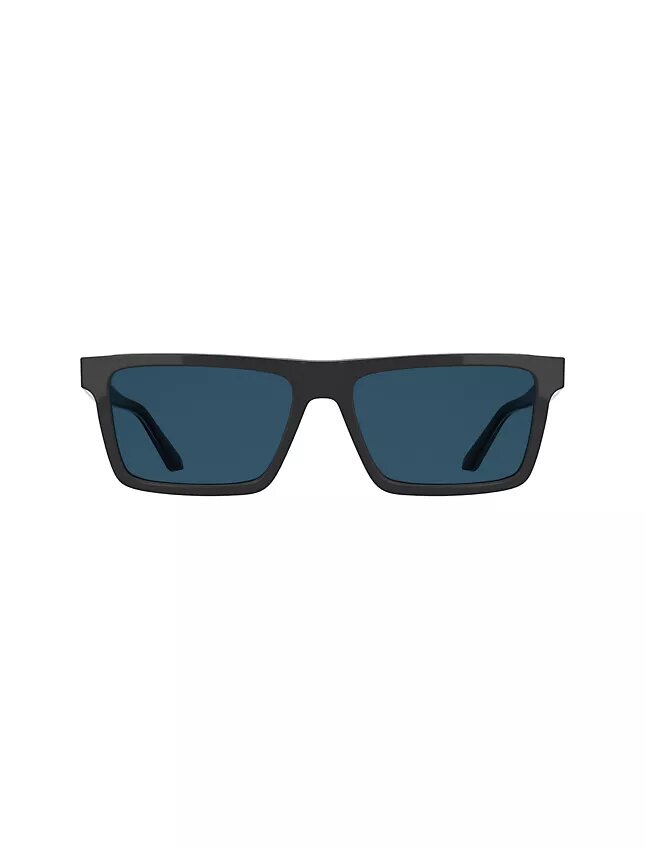 Occhiali da sole rettangolari modificati sottili in acetato Occhiali da sole rettangolari modificati sottili in acetato