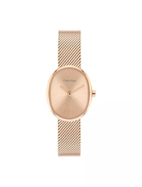 Orologio con bracciale a maglia rotonda