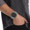 Orologio con bracciale a maglie multifunzione