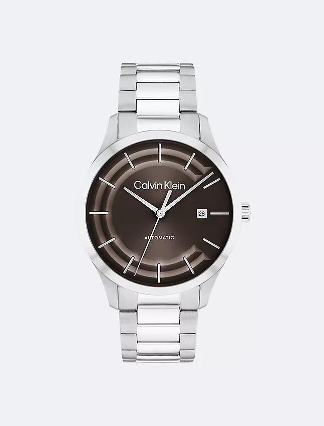 Orologio con bracciale automatico a maglie a H Orologio con bracciale automatico a maglie a H