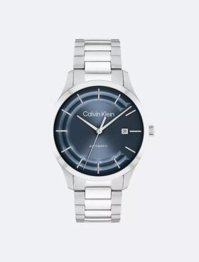 Orologio con bracciale automatico a maglie a H
