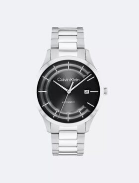 Orologio con bracciale automatico a maglie a H
