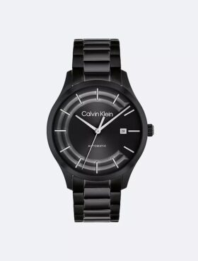 Orologio con bracciale automatico a maglie a H
