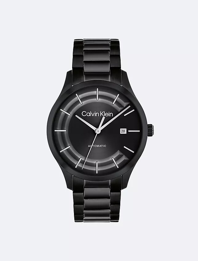 Orologio con bracciale automatico a maglie a H Orologio con bracciale automatico a maglie a H