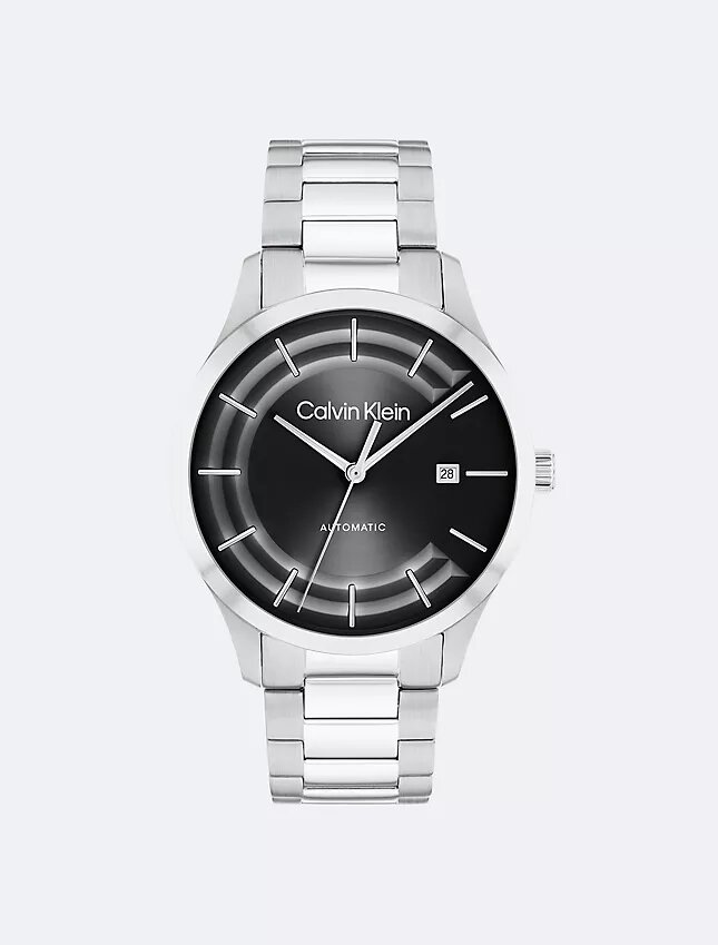 Orologio con bracciale automatico a maglie a H Orologio con bracciale automatico a maglie a H