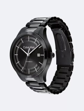 Orologio con bracciale automatico a maglie a H