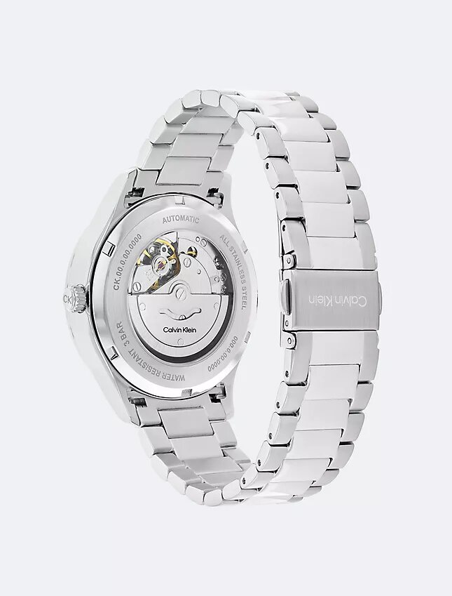 Orologio con bracciale automatico a maglie a H Orologio con bracciale automatico a maglie a H