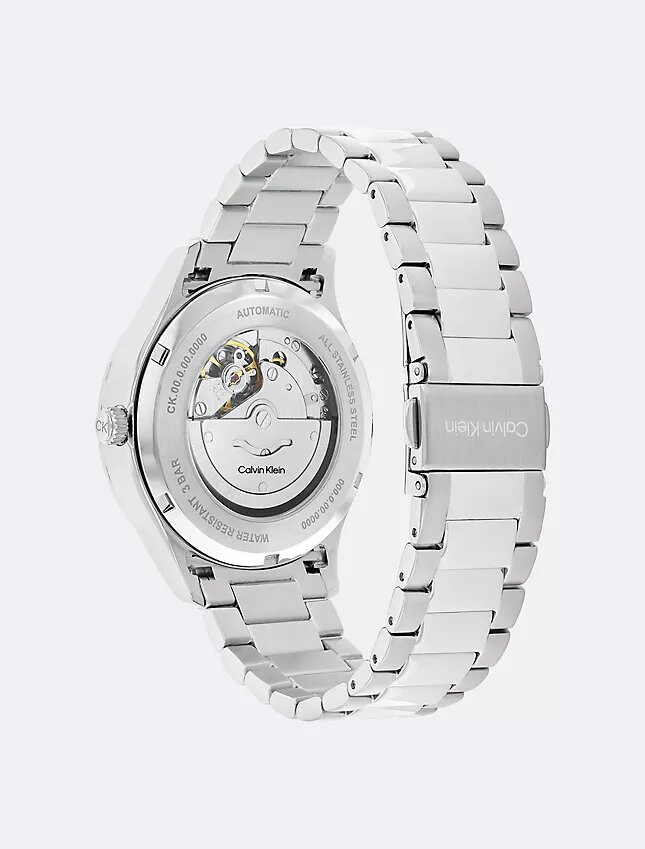 Orologio con bracciale automatico a maglie a H Orologio con bracciale automatico a maglie a H