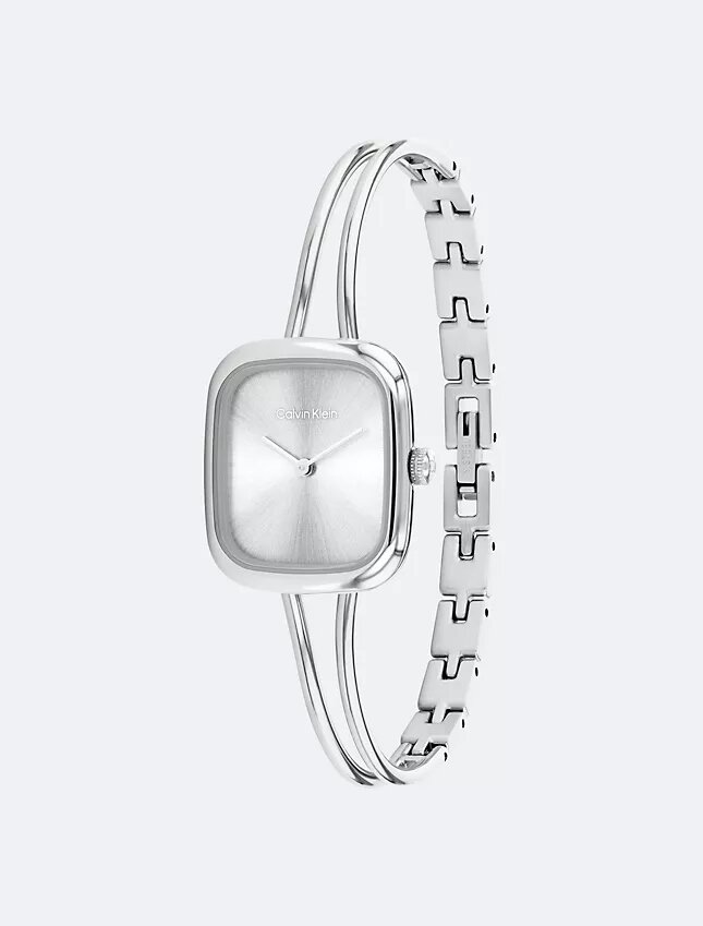 Orologio con bracciale rigido e quadrante spazzolato Orologio con bracciale rigido e quadrante spazzolato