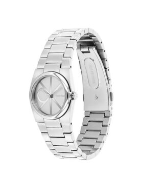 Orologio con quadrante con emblema e bracciale a maglie