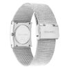 Orologio con quadrante geometrico e bracciale a maglia Orologio con quadrante geometrico e bracciale a maglia