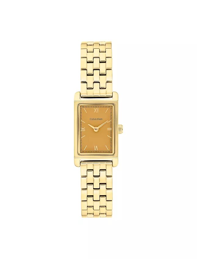 Orologio con quadrante rettangolare e bracciale a maglie Orologio con quadrante rettangolare e bracciale a maglie